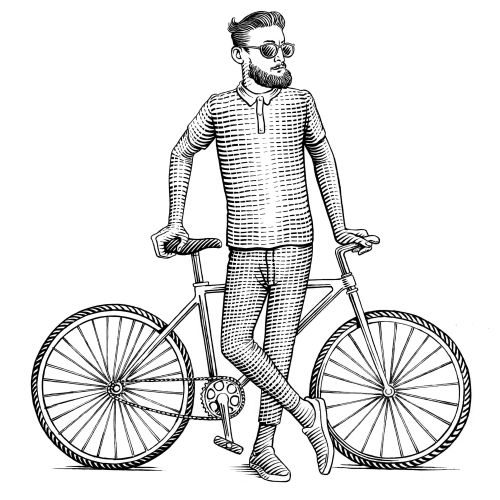 Martin Hargreaves Black and White 线条 Illustrator
