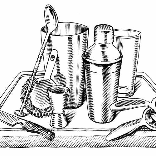 Black & White Utensils