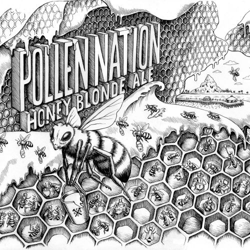 Black & White pollination Honey blonde ale