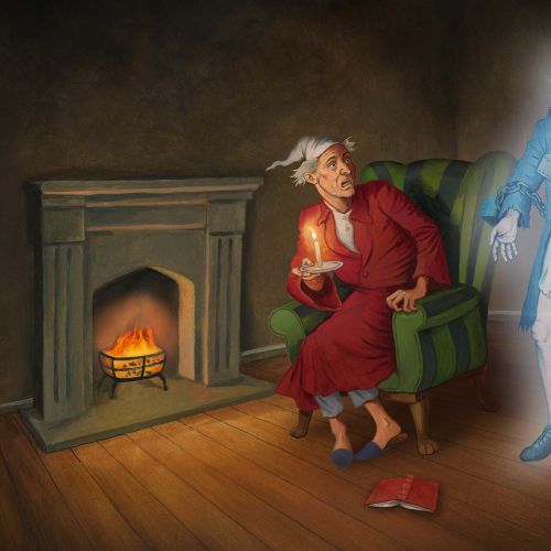 Man scared seeing ghost