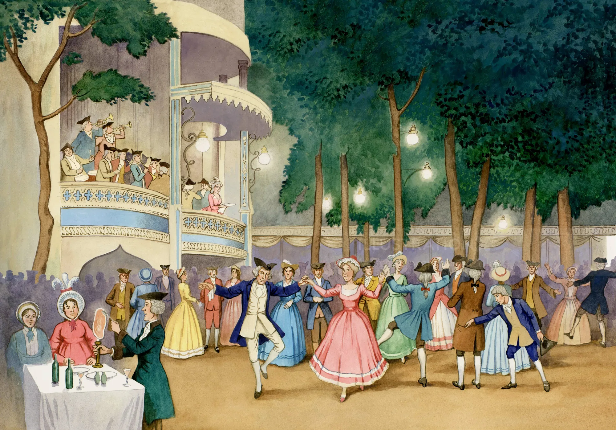 People dancing together
