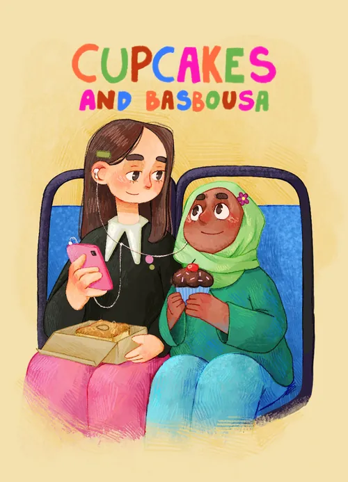 Poster for the animated short film Cupcakes and Basbousa
