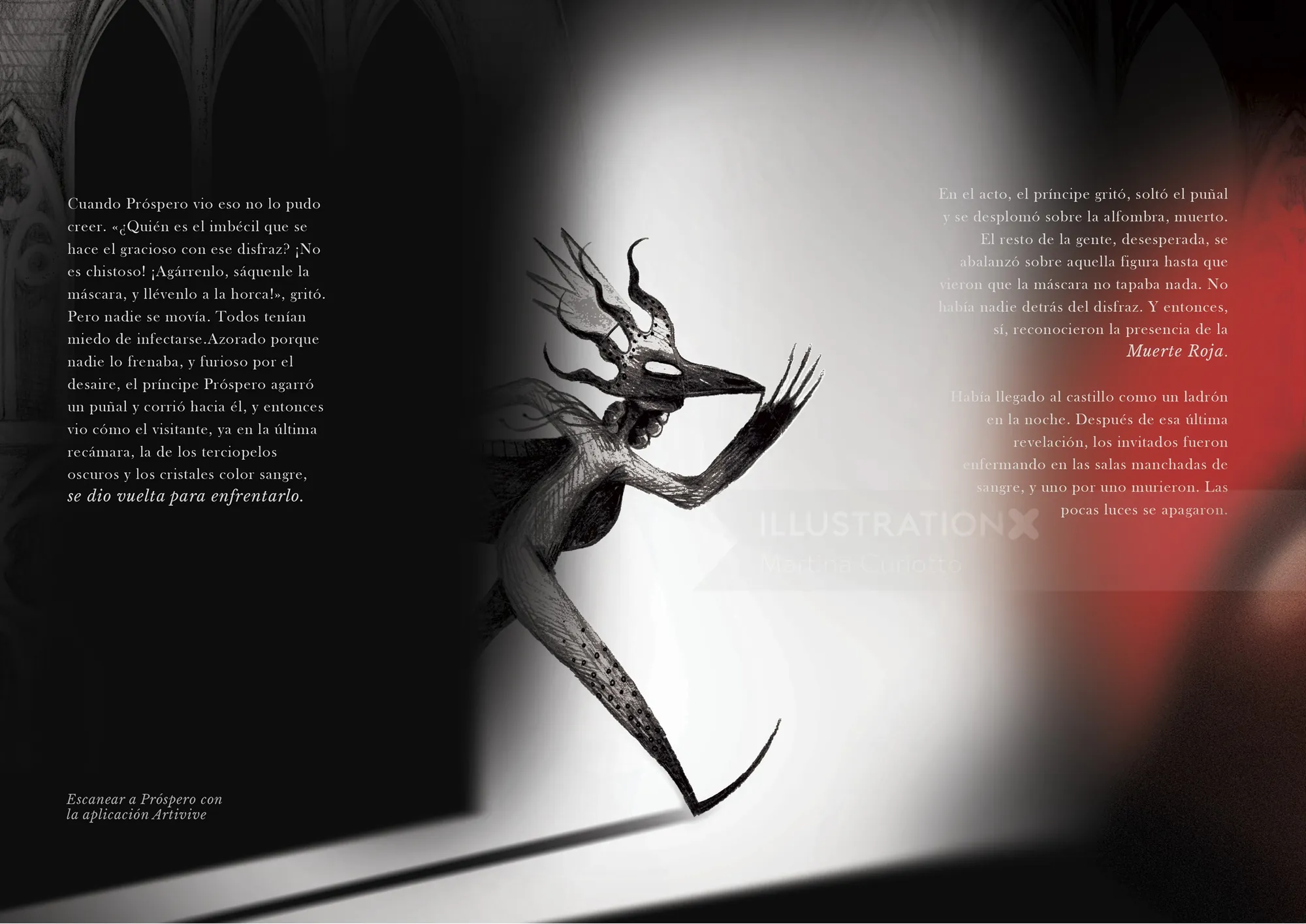 Abstract figure in motion set against a gradient background