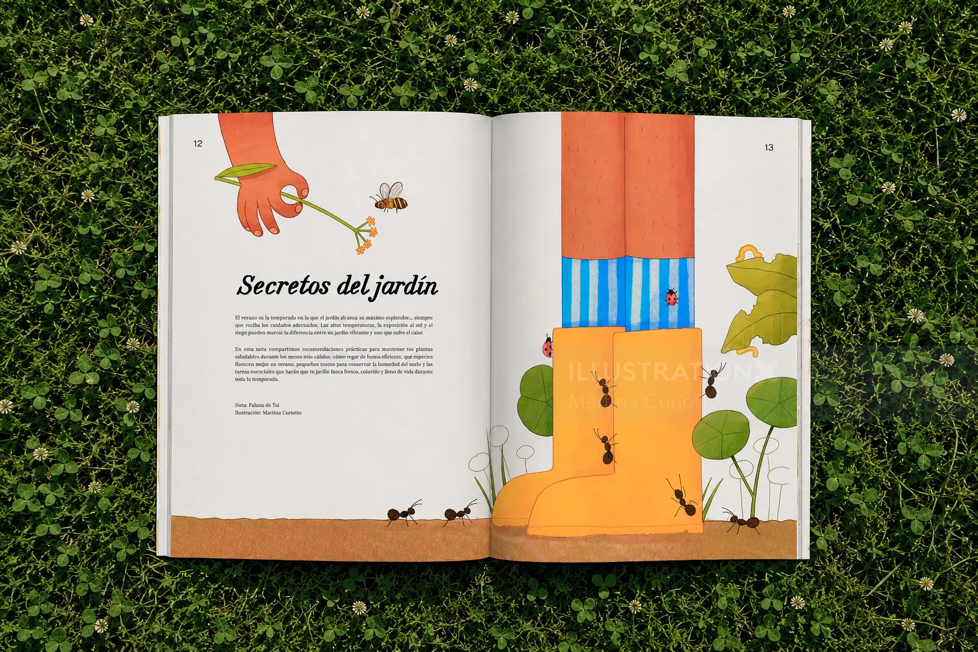 Martina Curiotto가 펴낸 Secretos del jardín 책 열기