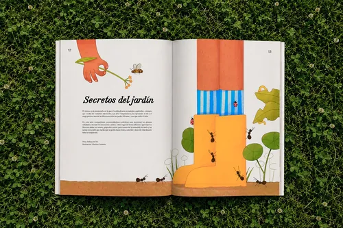 打开 Martina Curioto 传播的 Secretos del jardín 书