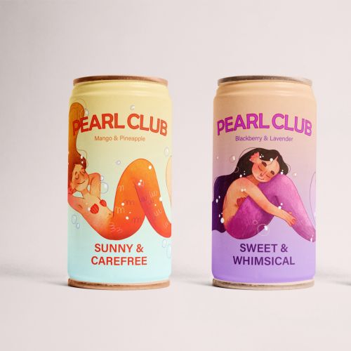 Pearl Club soda cans designed by Martina Curiotto