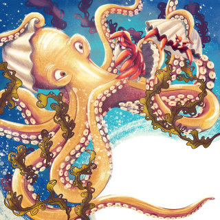 Ilustração do livro Podwodny świat (mundo subaquático)
