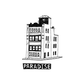 Edificio Paraíso en blanco y negro