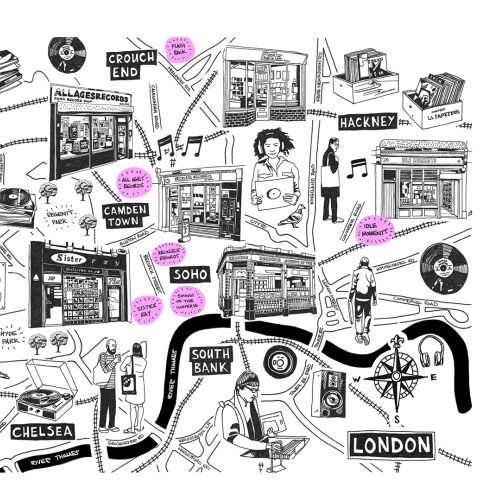 Matt Hollings In Black & White International lifestyle illustrator. Manchester. UK