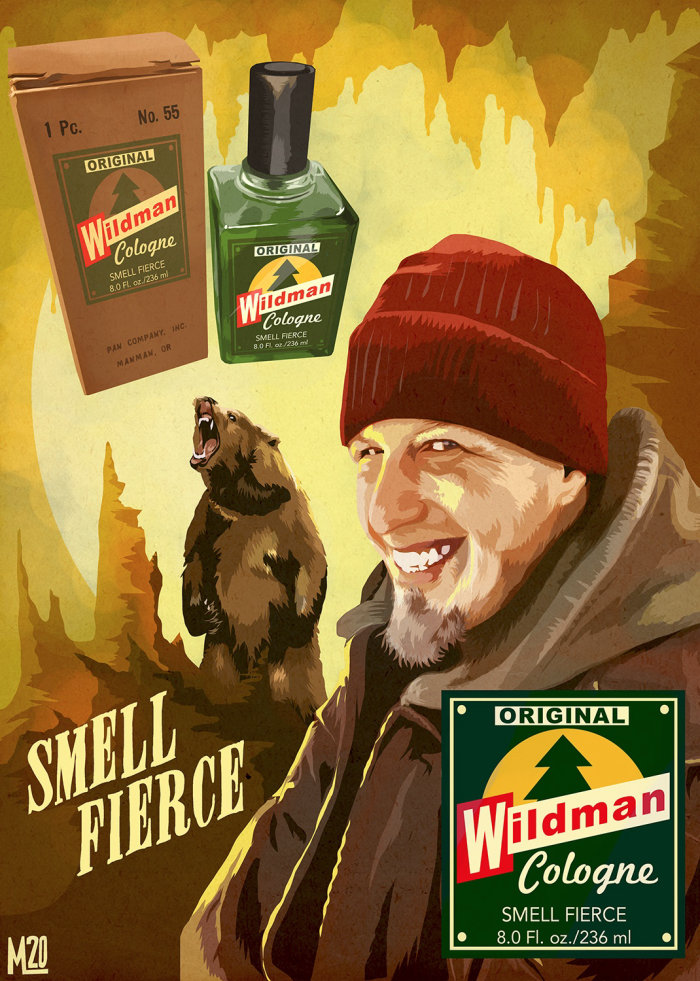 Wildman Cologne Advertising

