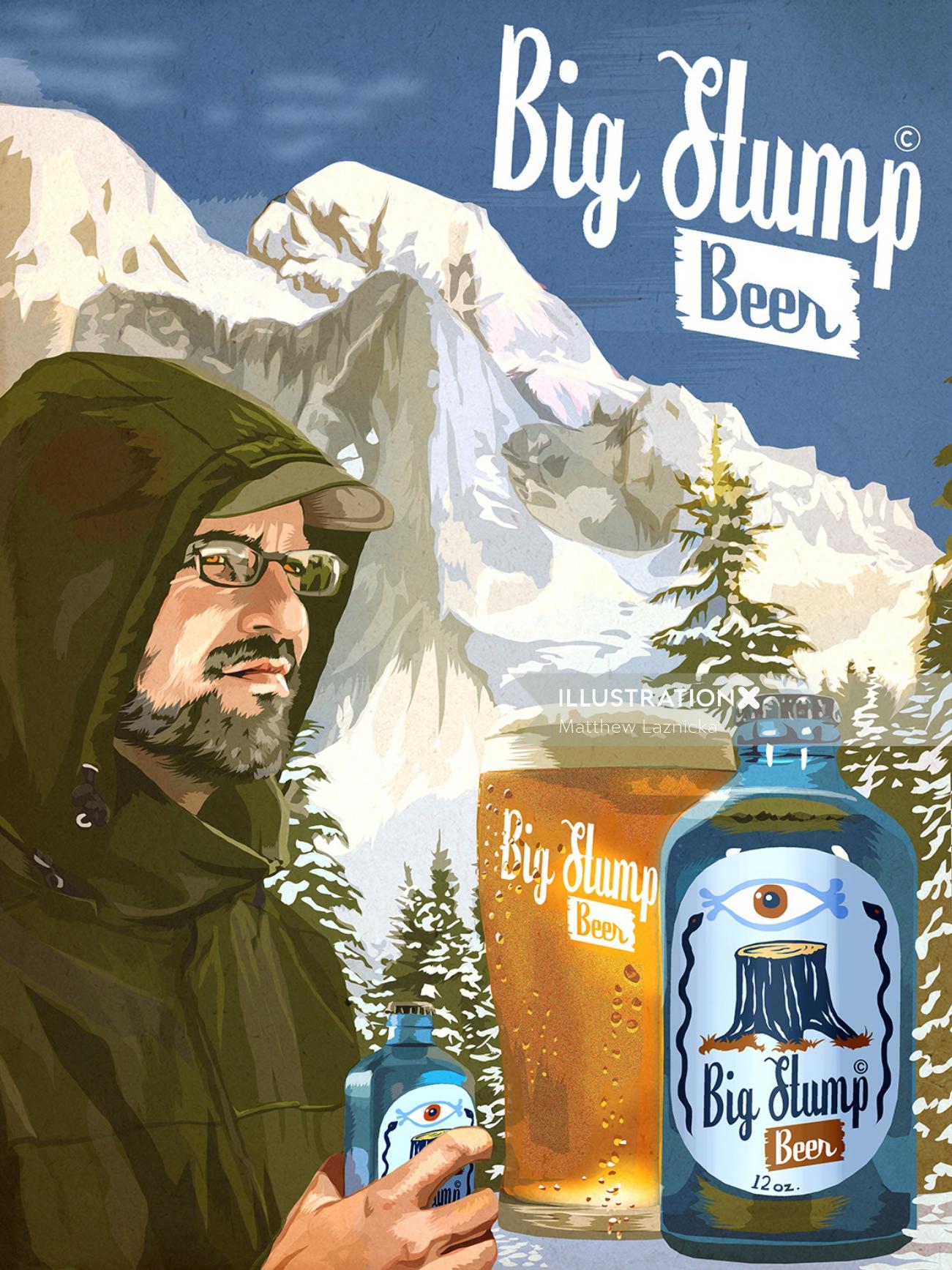Graphic Big Stump Beer