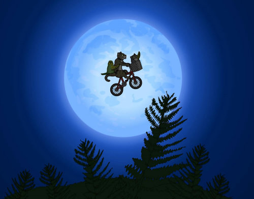 Motocross moon is a piece of digital artwork 