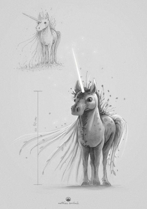 diseño de personajes de unicornio