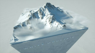montaña blanca 3d
