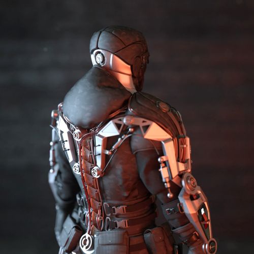 3d design robot suit
