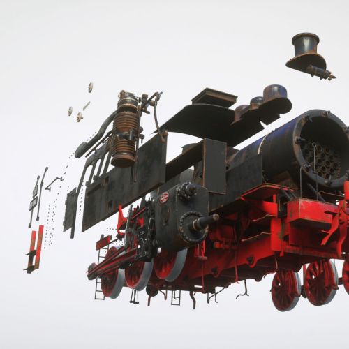 3d train engine demonstration
