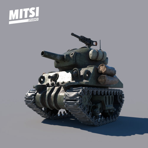 Pistolets de char de guerre Mitsi 3D