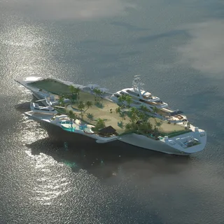 3d Cruise ship city
