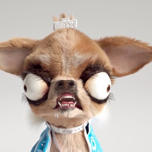 Mitsi Chihuahua logo 3D animation