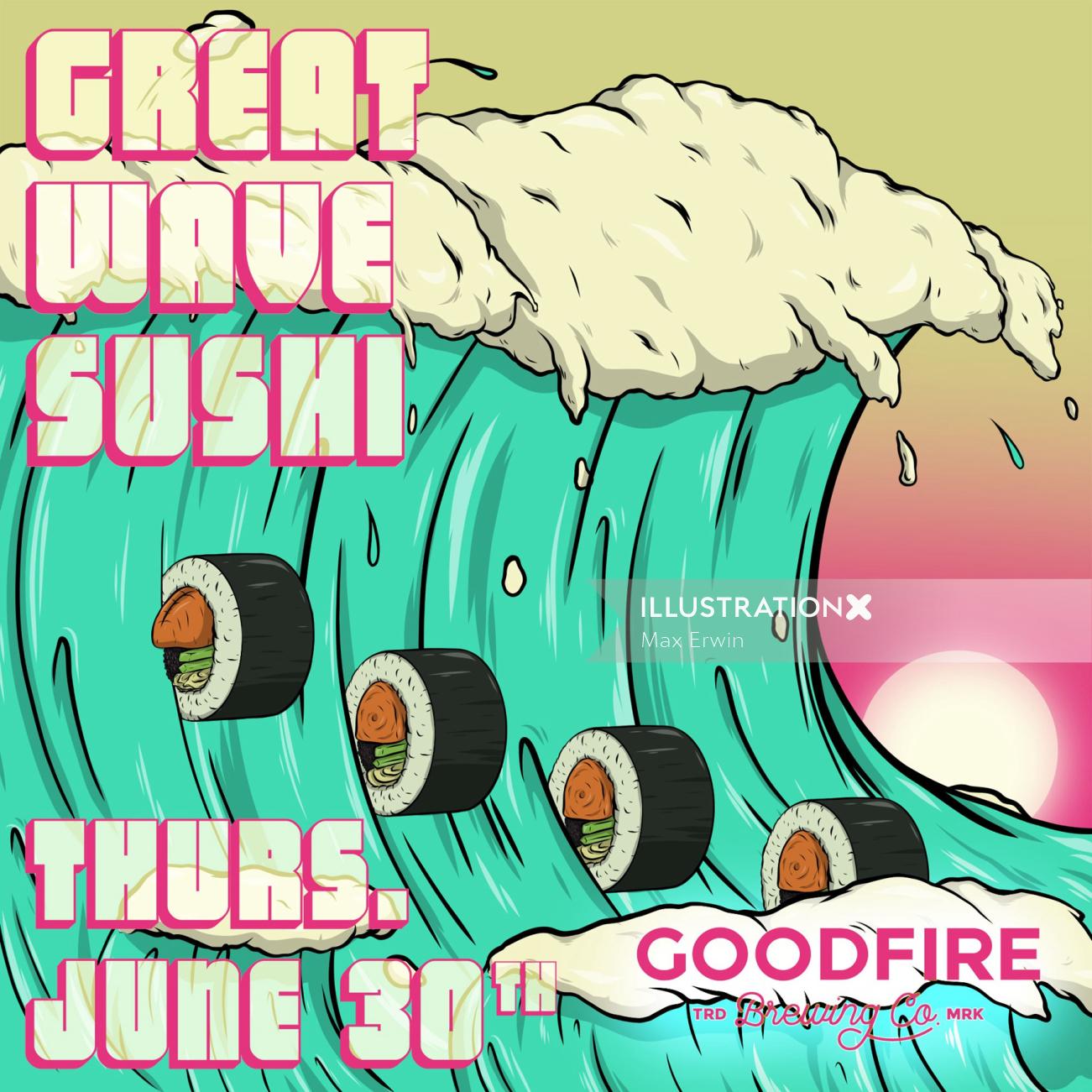 Goodfire BrewingのGreat Wave Sushi