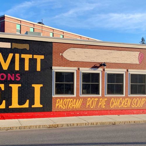 Leavitt and Sons Deli mural artwork