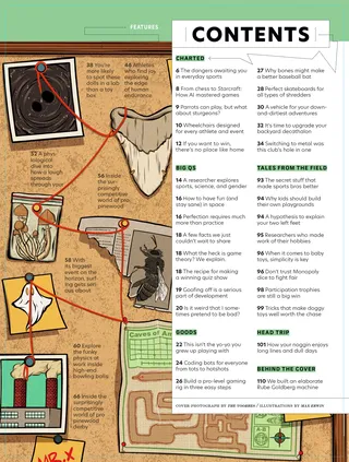 Conceptual depiction of PopSci Table of Contents