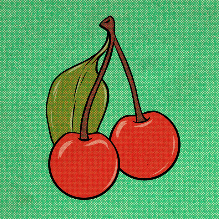 Line and color design of Cherries