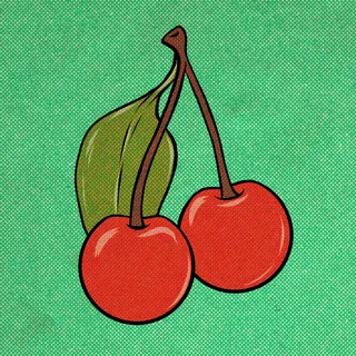 Line and color design of Cherries