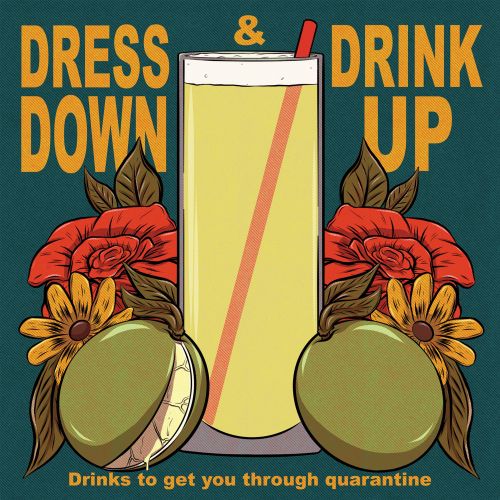 "Dress Up & Drink Down" cover illustration