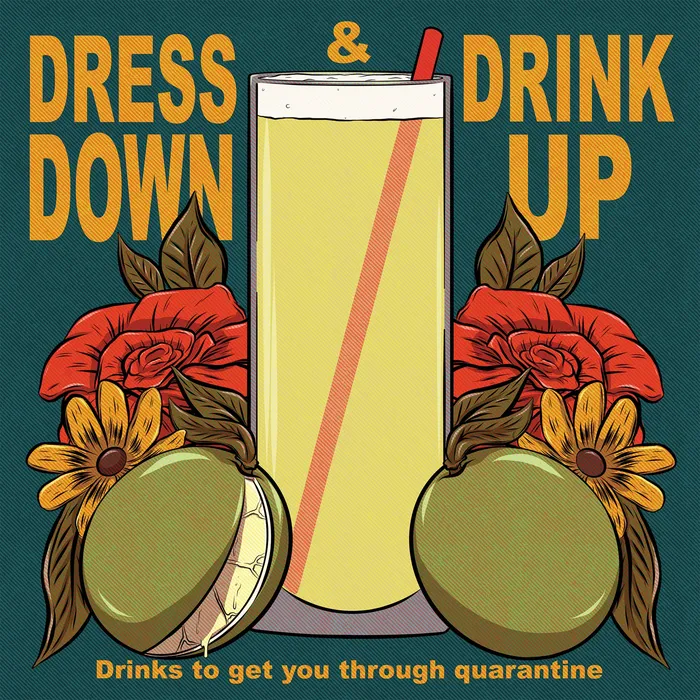 "Dress Up & Drink Down" cover illustration