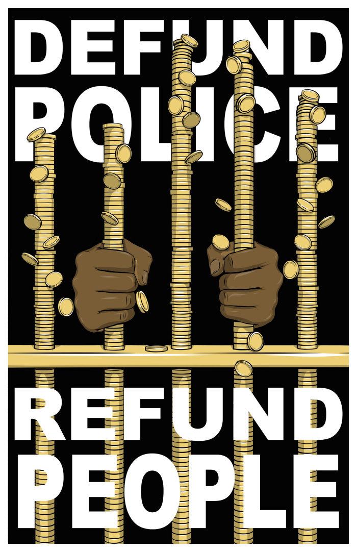 Political poster of Defund the Police