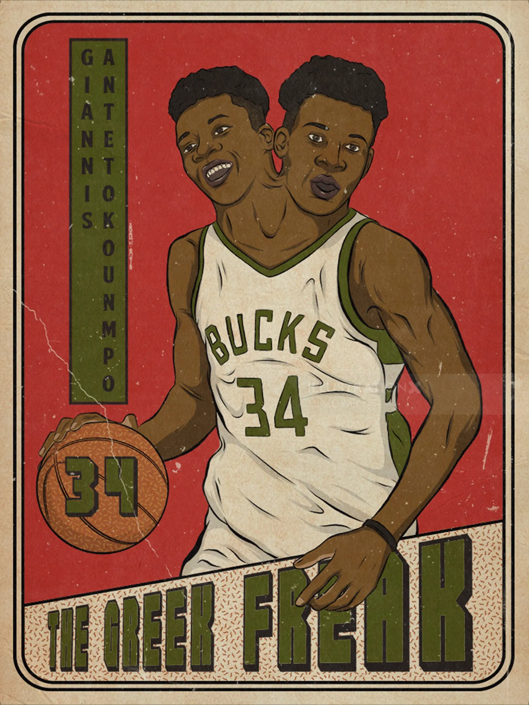Portraying NBA player Giannis Antetokounmpo