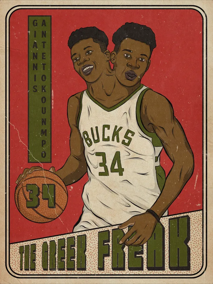 Portraying NBA player Giannis Antetokounmpo