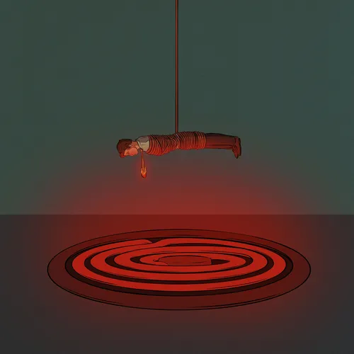 Figure of a Person Hanging Out