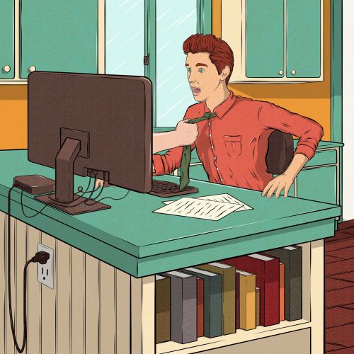 Editorial piece about work-from-home pressure