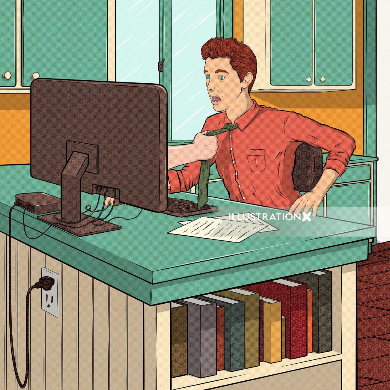 Editorial piece about work-from-home pressure
