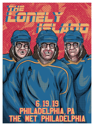 Obra de arte para el cartel del concierto de Lonely Island
