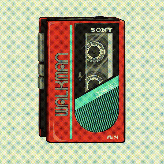 Une image numérisée d&#39;un Sony Walkman WM-24
