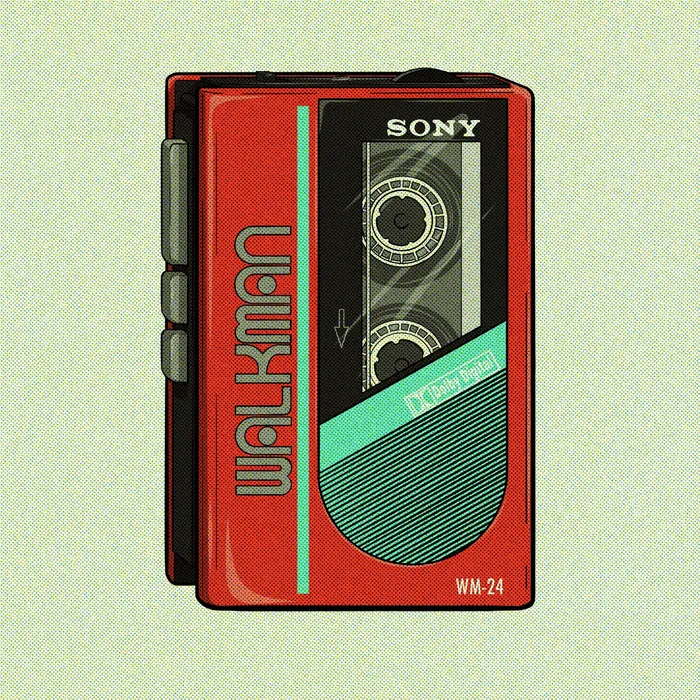A digitized image of a Sony Walkman WM-24