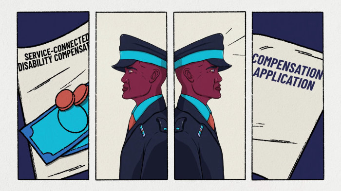 Concept GIF sur les anciens combattants et le droit de la famille