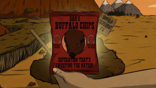 GIF animé de la publicité TBS-Buffalo Chips