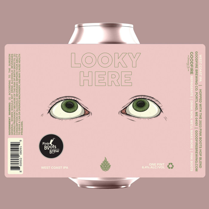Packaging of the Goodfire Brewing Co.'s Looky Here beer
