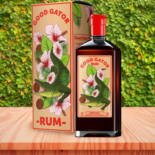 Good Gator Rum - Concept branding for a fictional label