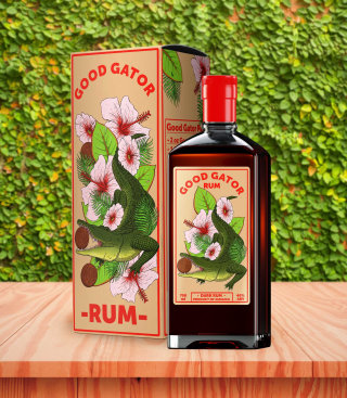 Good Gator Rum - Concept branding for a fictional label