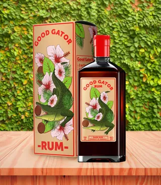 Good Gator Rum - Concept branding for a fictional label