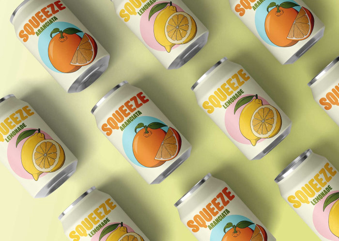 Squeeze juice branding visual