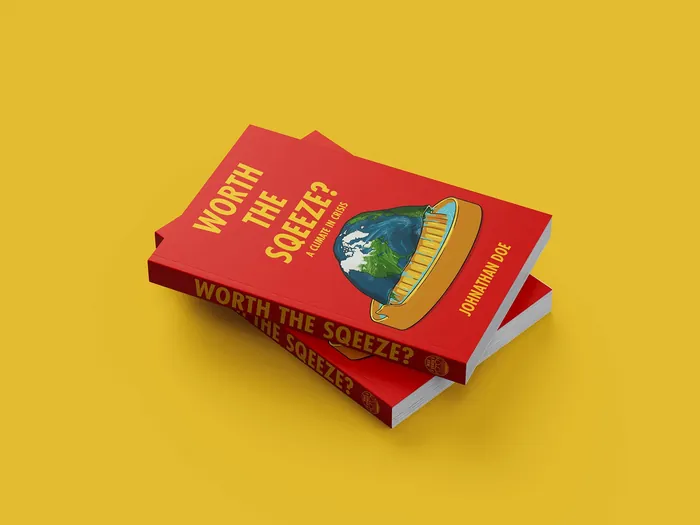 Book cover titled Worth the Squeeze? featuring a lemon juicer illustration by Max Erwin