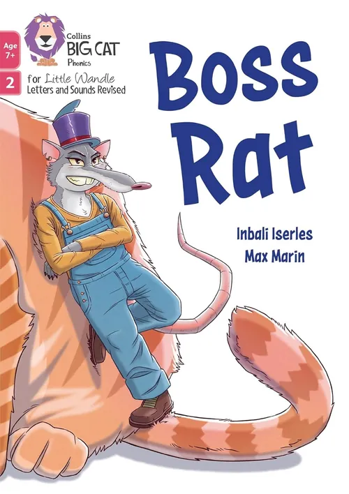 Boss Rat book cover illustrated by Max Marin, featuring an anthropomorphic rat