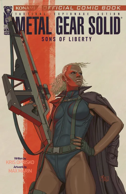 Metal Gear Solid comic cover illustrated by Max Marin