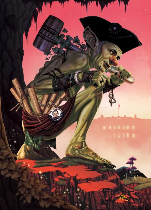 Max Marin illustration of Ralph Nader as a fantastical pirate character